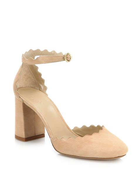 chloe scalloped heels|chloe women's wedges shoes.